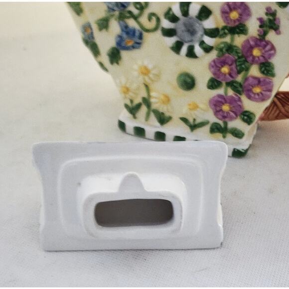 TEAPOT-FLOWERS INC BALLOONS-Bird House Design-Bee-Floral-Holds 3 Cups - Picture 12 of 16